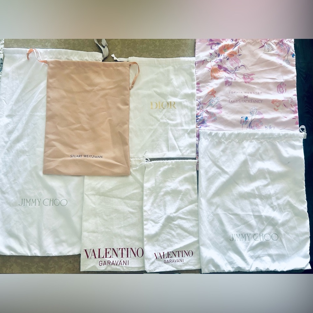 Designer (Valentino, Dior, Jimmy Choo) Dust Bag collection